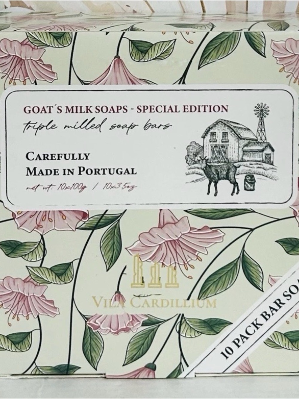 Goat's Milk Soaps - Pink Floral (10 Pack)Make in Portugal